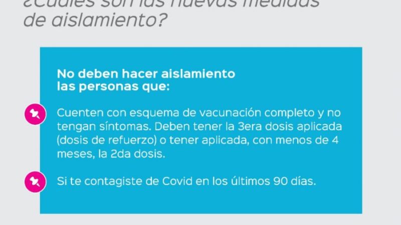 Nuevas medidas sanitarias de aislamiento e hisopado para Santa Cruz