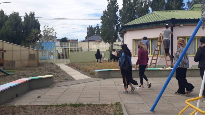 Autoridades de la cartera educativa relevaron tareas de mantenimiento en instituciones de Río Gallegos