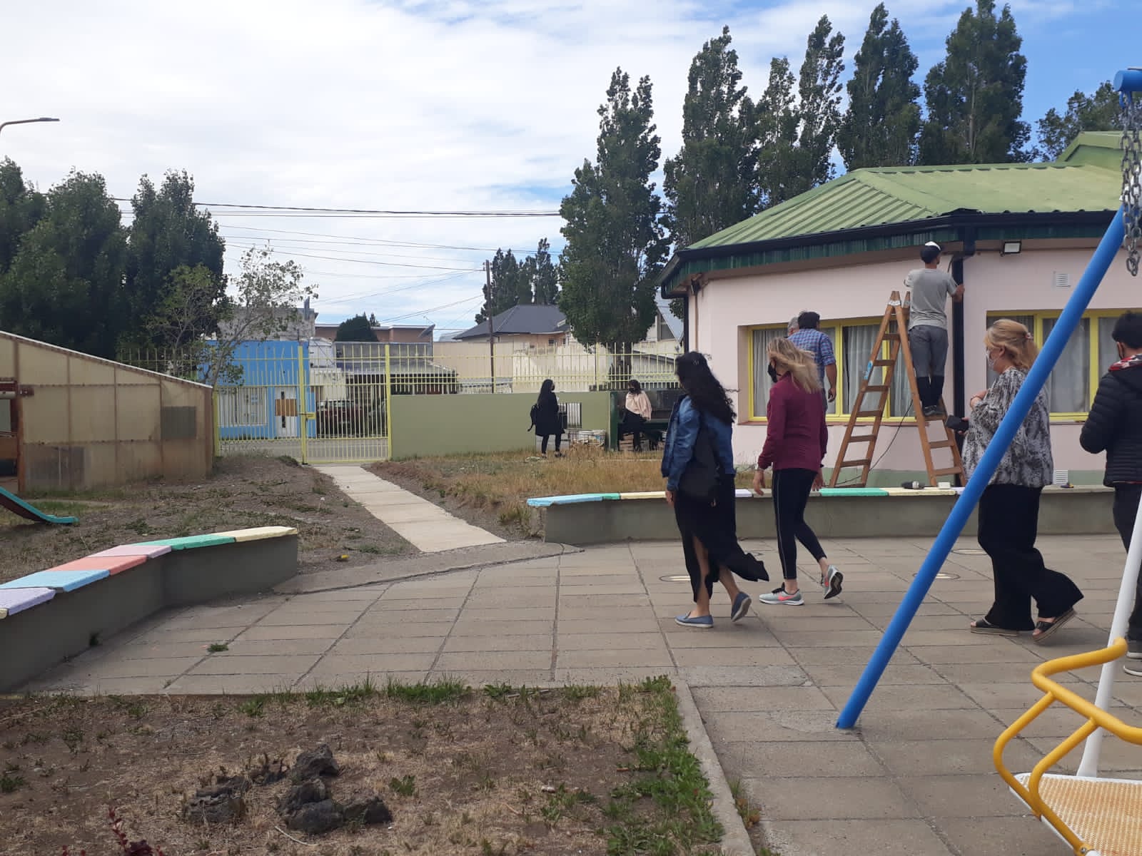 Autoridades de la cartera educativa relevaron tareas de mantenimiento en instituciones de Río Gallegos