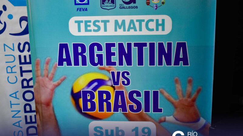Se presentó el test Match de Vóley Sub 19 entre Argentina y Brasil
