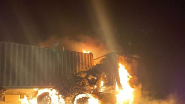 Frontera con Chile cerrada por un importante choque de camiones Argentinos