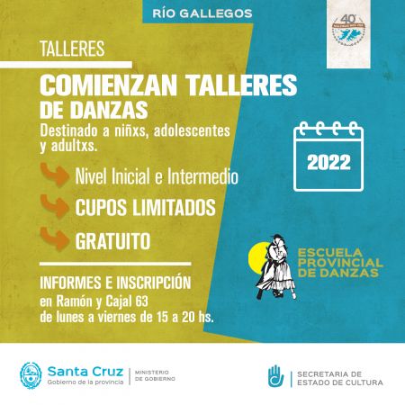 Se abren las inscripciones para la Escuela Provincial de Danzas