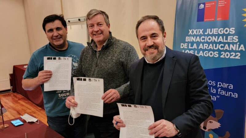 Se firmó un acta acuerdo para el fortalecimiento deportivo de la Patagonia Sur entre Argentina y Chile