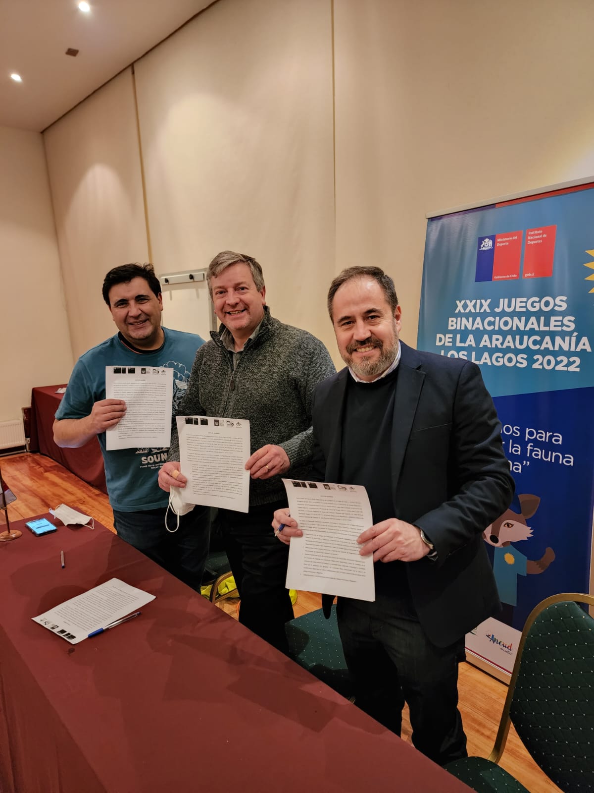 Se firmó un acta acuerdo para el fortalecimiento deportivo de la Patagonia Sur entre Argentina y Chile