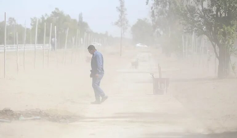 Domingo con fuertes vientos en Rio Gallegos