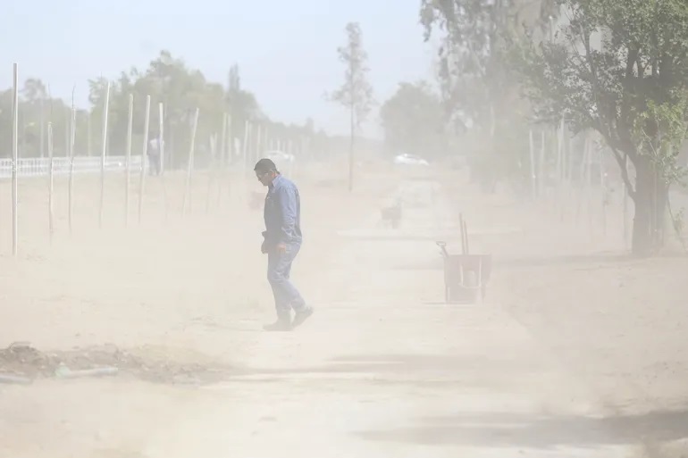 Domingo con fuertes vientos en Rio Gallegos
