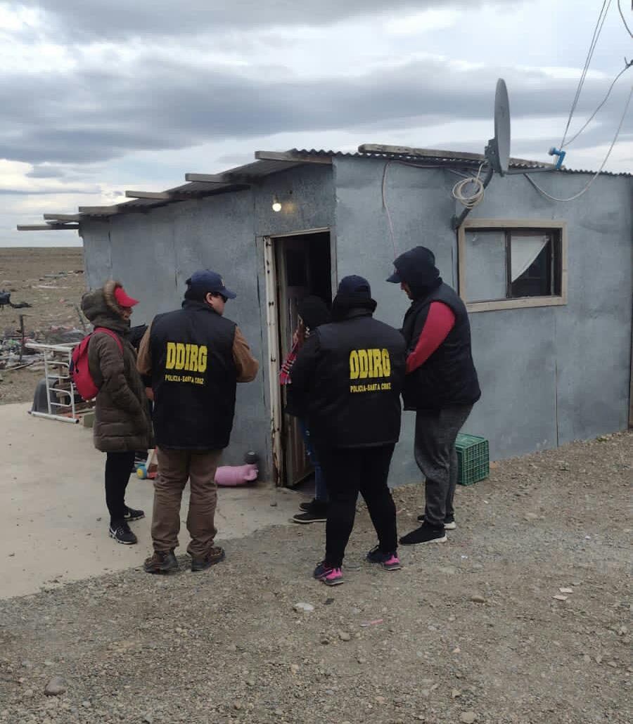 Allanamiento por caso de extorsión en Rio Gallegos