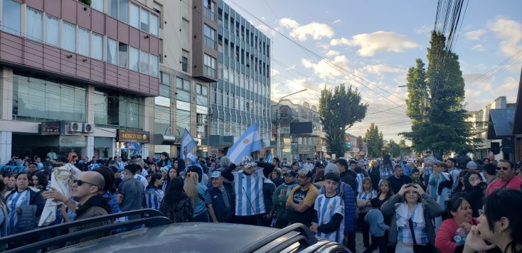 Rio Gallegos, festeja el triunfo Argentino