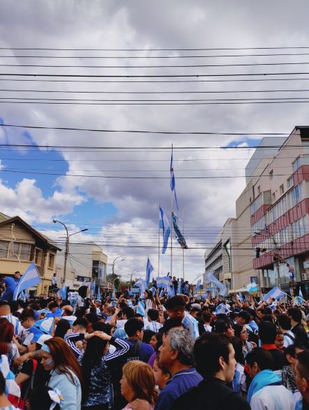 Rio Gallegos festejo como todo el pais