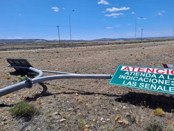 Temporal de viento: Intervenciones de los bomberos de Rio Gallegos