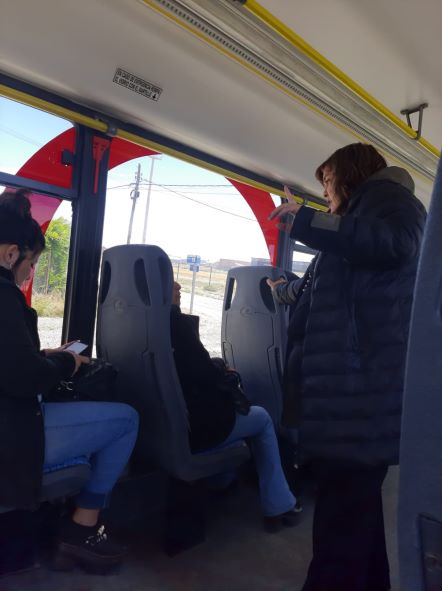 Concejal D’amico de recorrida en la Linea E