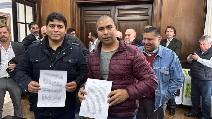 Vidal y Huenchenen logran mas beneficios para los trabajadores del Gremio Petrolero