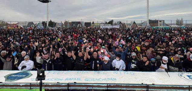 Güenchenen organizó el festejo del Día del Niño más convocante en Río Gallegos: Más de 15 mil personas